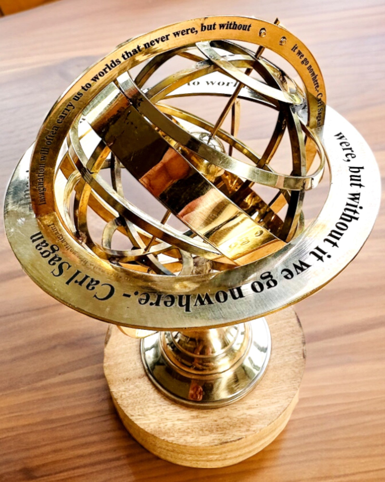 Astrolabium Artis - Χειροποίητο με Επιλογή Χαράγματος, διακόσμηση για το γραφείο, premium