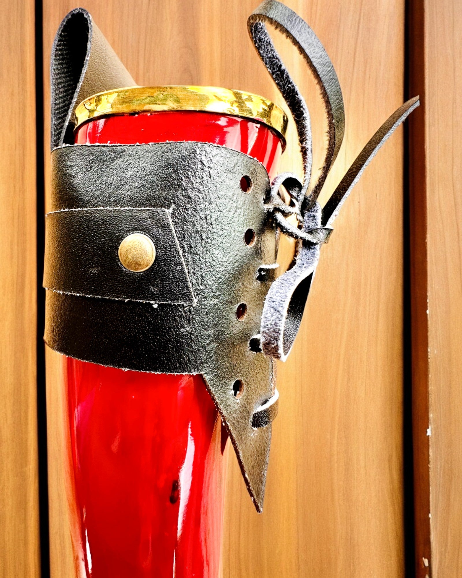 Κούπα πολεμιστή με κέρατο - Κόκκινη - με δυνατότητα εξατομίκευσης με χάραξη