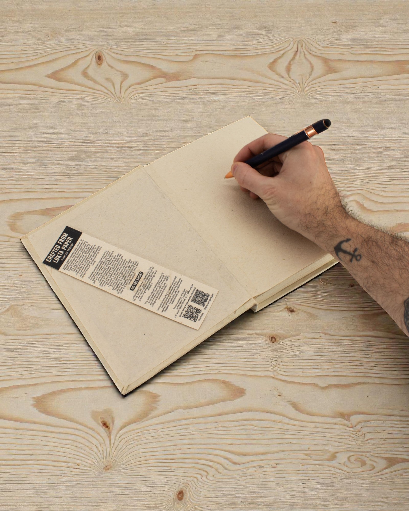 Duży Notatnik Lokta Inspiracje – Oddech (45 kartek, 21 x 15 cm)