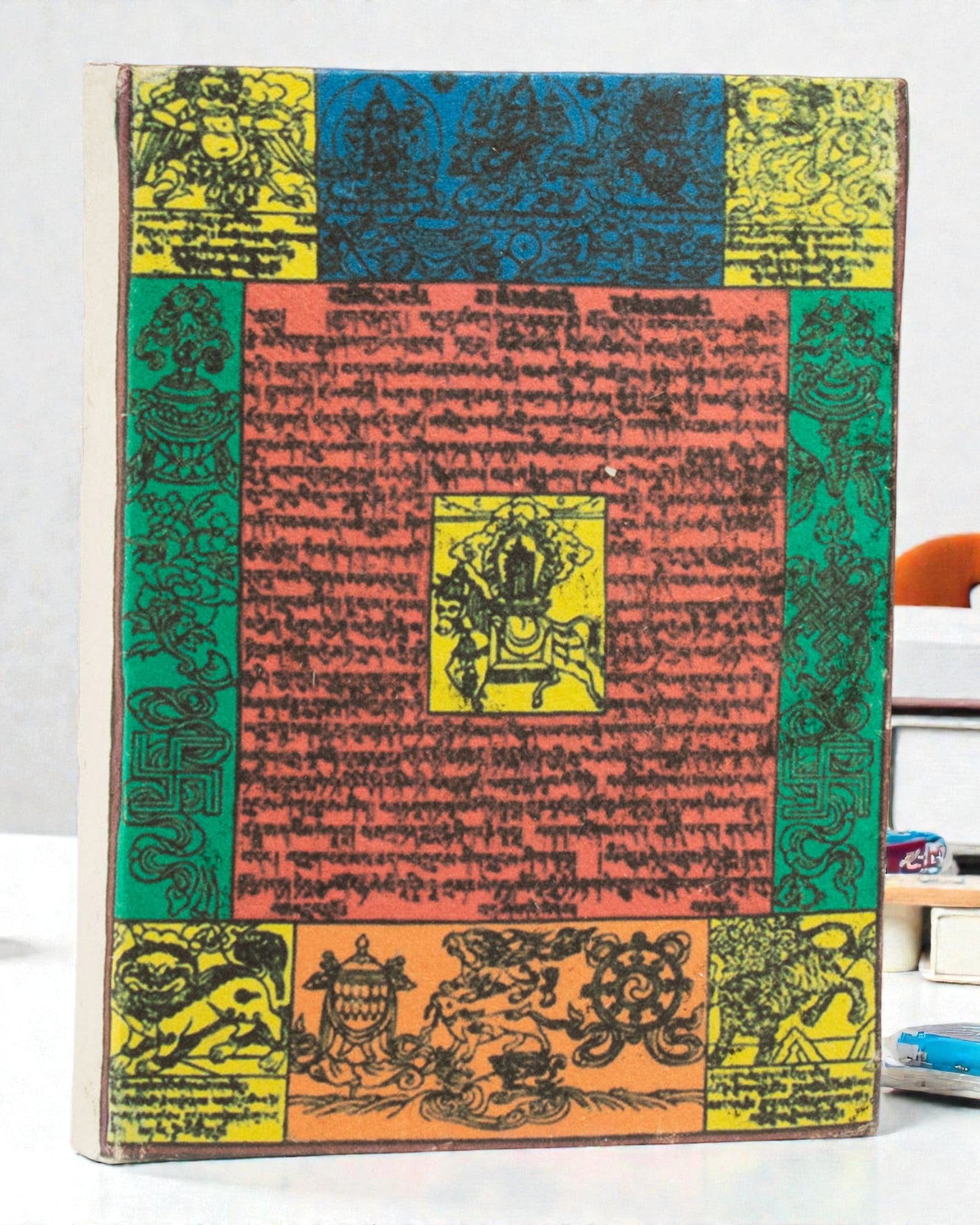 Μεσαίο σημειωματάριο Lokta «Προσευχητικές Εμπνεύσεις» – Προσευχητικές Σημαίες (45 φύλλα, 15 x 12 cm)