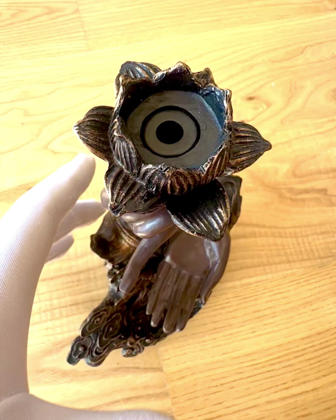 Μυστικό Χέρι, Θυμιατήρι, βάση για θυμίαμα με Ροή, δυνατότητα εξατομίκευσης με χάραξη για δώρο