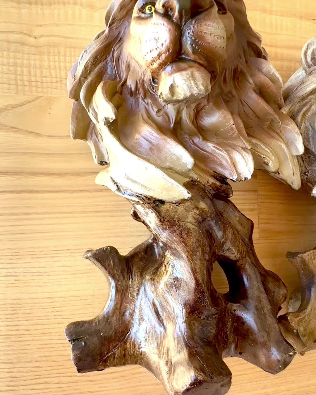 Λιονταρίσια Τόλμη Φιγούρα από Ρητίνη, 28 cm ύψος, με επιλογή χάραξης για δώρο