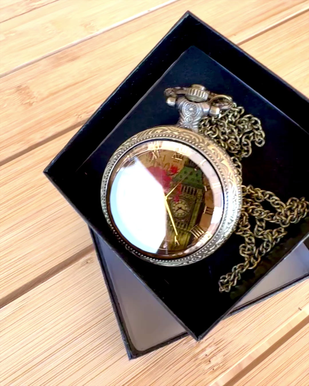 Ρολόι Τσέπης "Vintage Charm" εξατομίκευση με χάραξη για δώρο