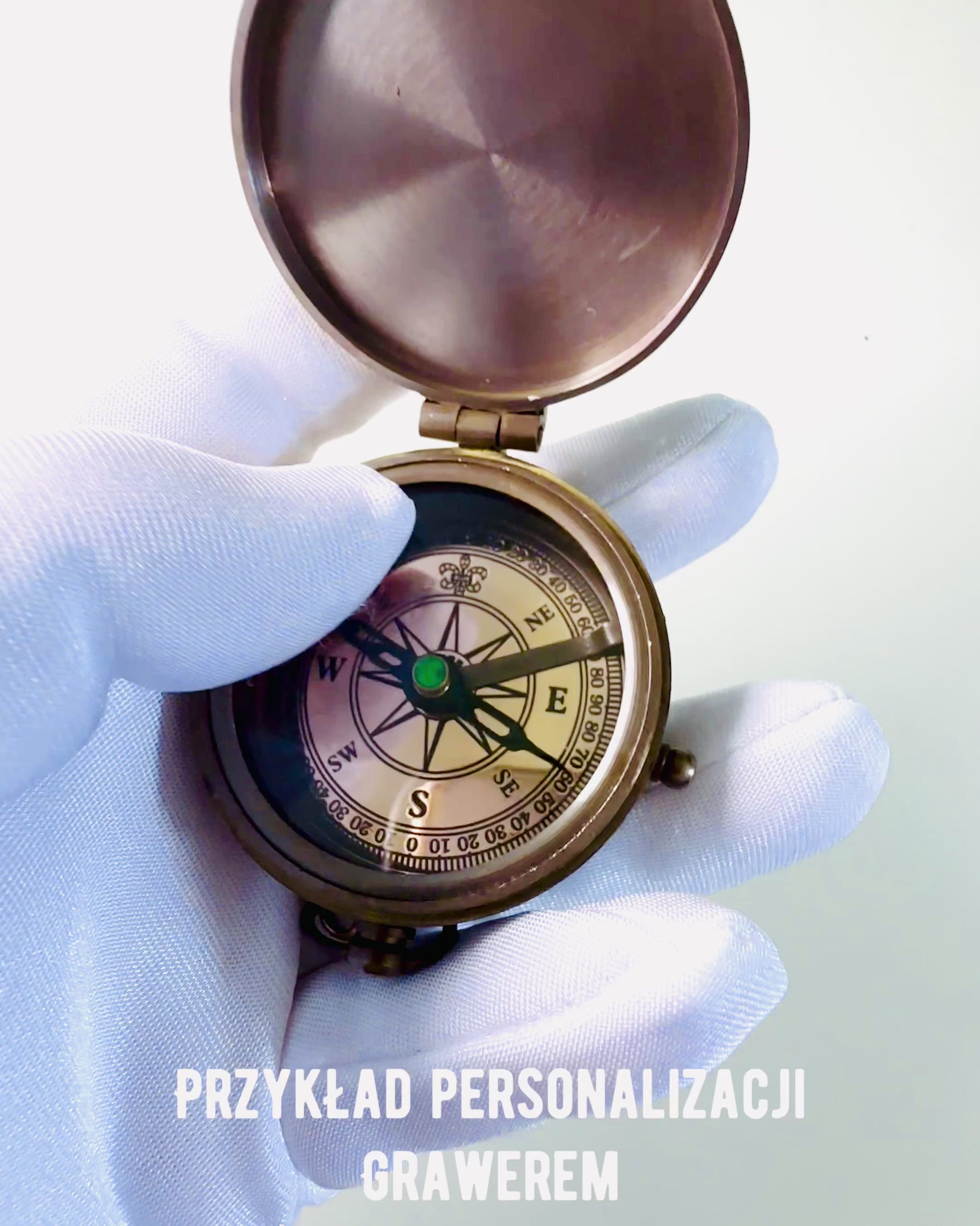 Κομπάς Ινδικός Οδυσσέας – Ρετρό Εξερευνητή Κόσμημα - δυνατότητα χάραξης