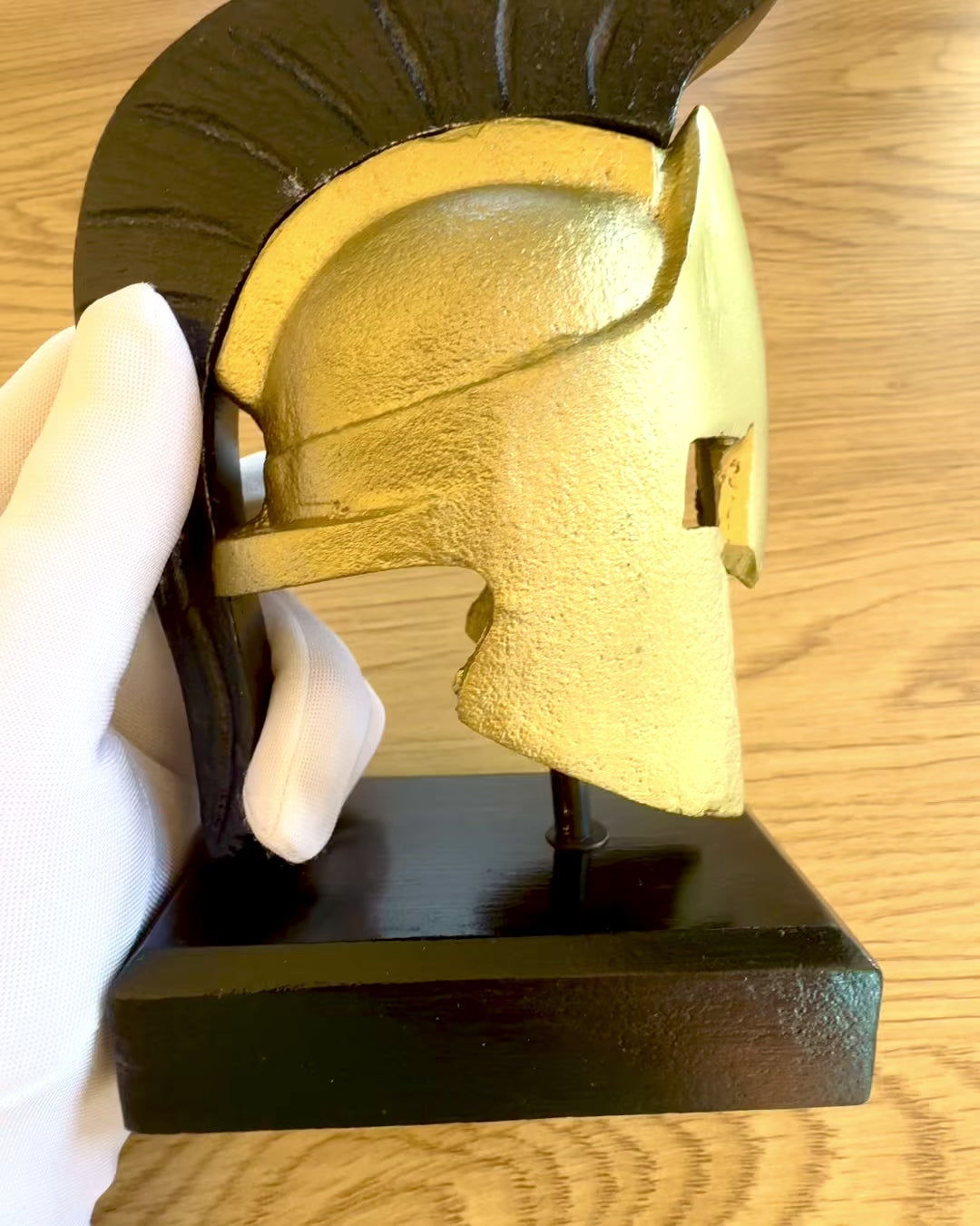 Κράνος Σπαρτιάτη Premium – χειροποίητο διακοσμητικό γλυπτό, δυνατότητα εξατομίκευσης με χάραξη για δώρο