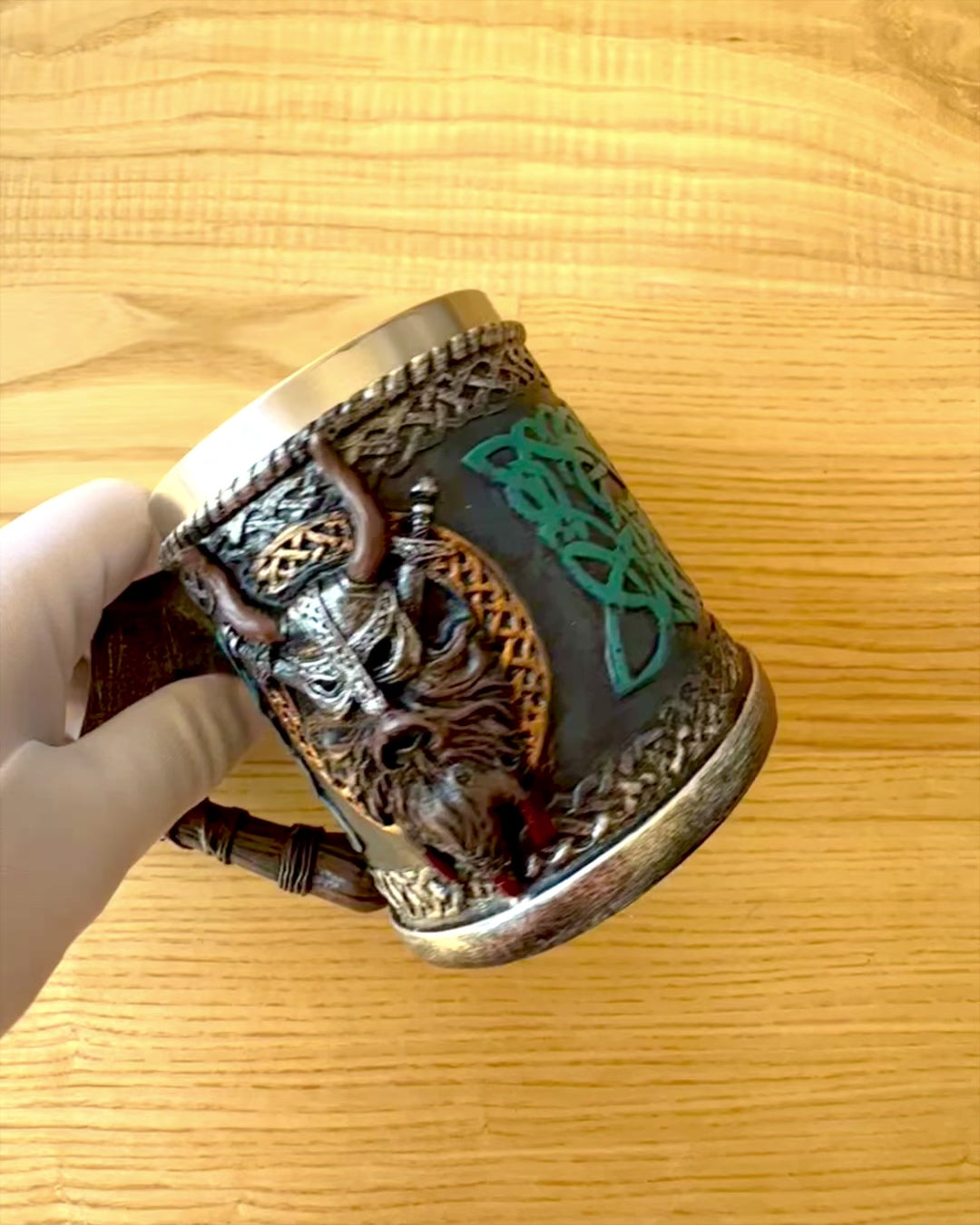 Κούπα Viking Ragnar's Horn - με Επιλογή Χαράγματος για δώρο, 250 ml