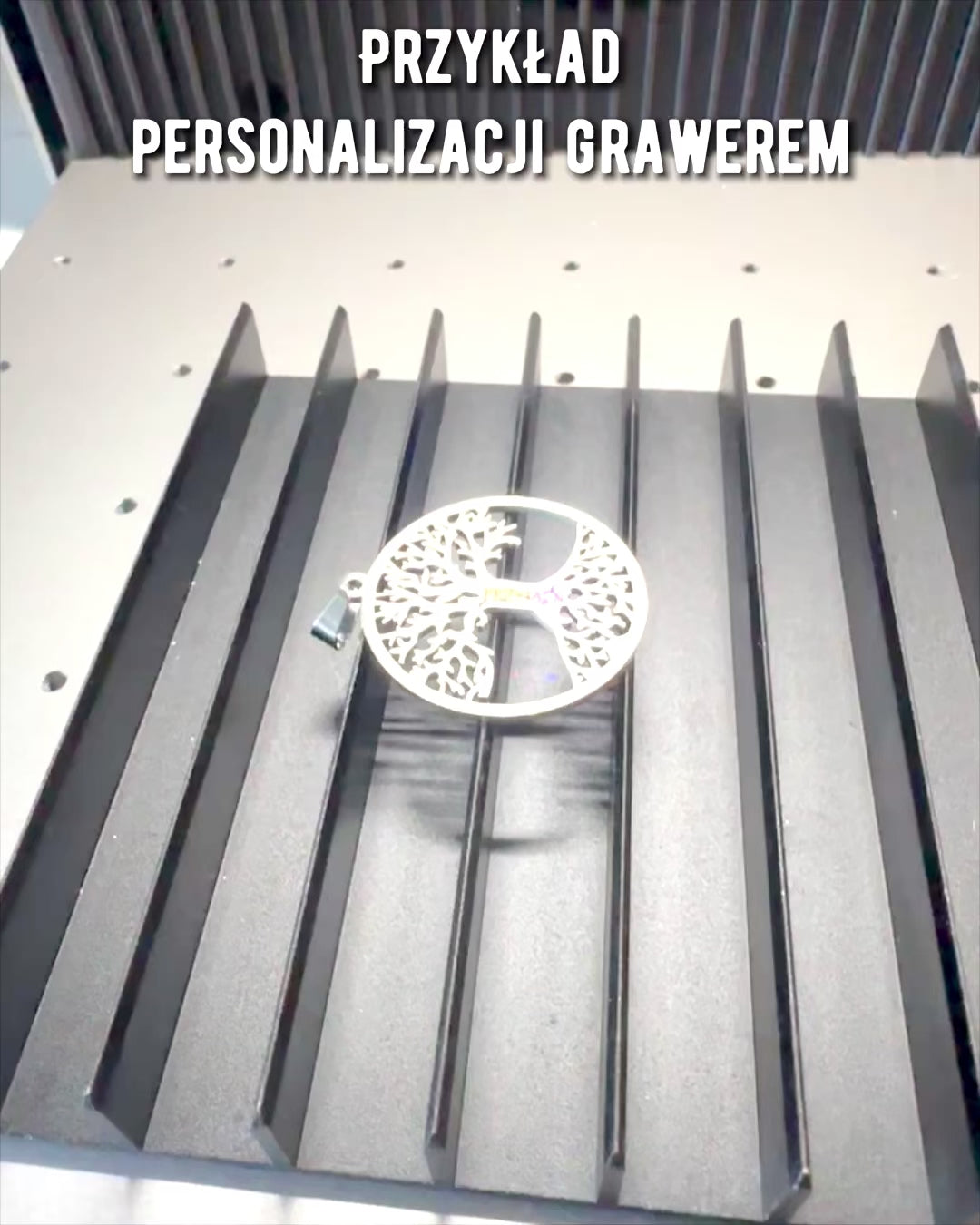 Κολιέ "Δέντρο της Ζωής" από Ανοξείδωτο Ατσάλι - εξατομίκευση με χάραξη, 2 χρωματικές παραλλαγές