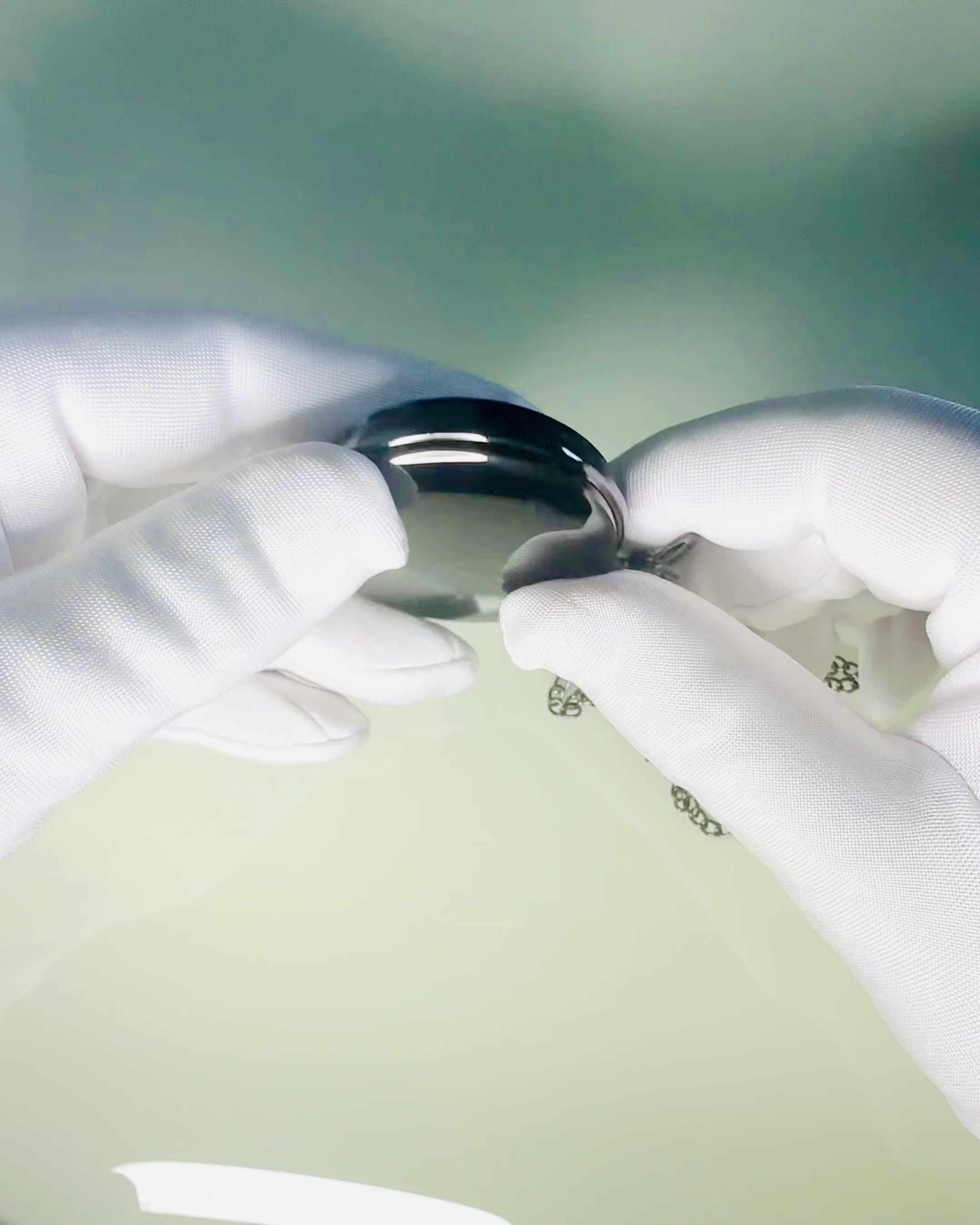 Μαύρο ρολόι τσέπης "Klasyczny Elegans" με δυνατότητα χάραξης