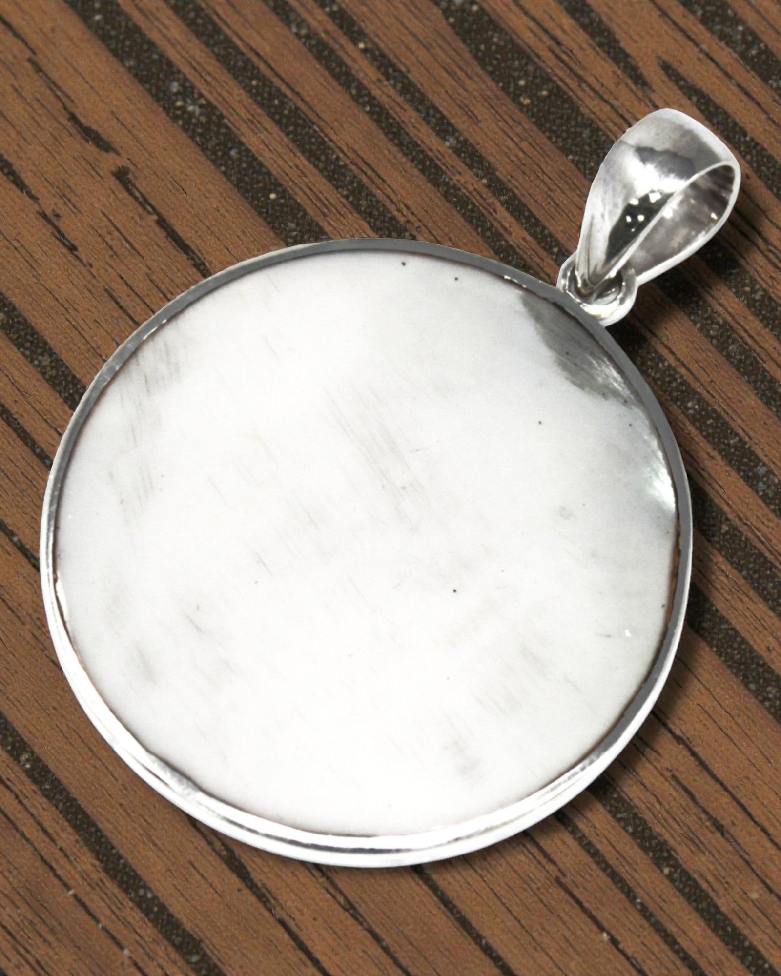 Ασημένιο μενταγιόν Δέντρο της Ζωής 30 mm – Mother of Pearl Pure Light