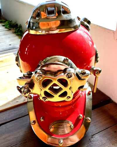 Κράνος Εξερευνητή Βυθών - Συλλεκτική Έκδοση με Δυνατότητα Χαρακτικής, 35 εκ., δώρο για πυροσβέστη ή δύτη