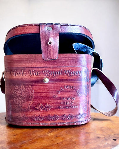 Κιάλια με δερμάτινη θήκη Victorian's Eye, 11 cm Ορειχάλκινα, Χειροποίητα διακοσμημένα, εξατομίκευση με χάραξη για δώρο