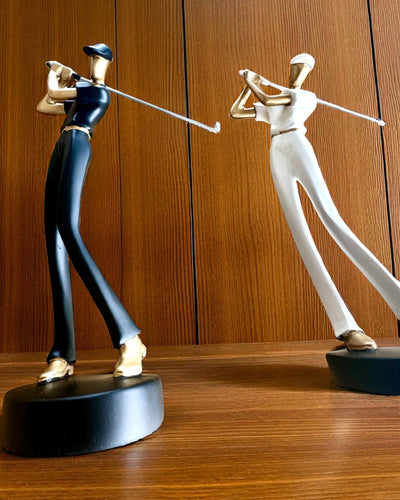 Φιγούρα γκολφίστα «Swing Elegance», 24 cm ύψος, διακοσμητική με δυνατότητα χάραξης για δώρο