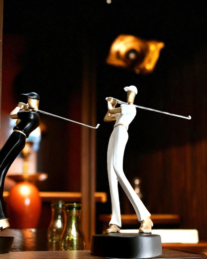 Φιγούρα γκολφίστα «Swing Elegance», 24 cm ύψος, διακοσμητική με δυνατότητα χάραξης για δώρο