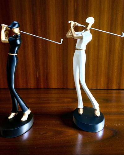 Φιγούρα γκολφίστα «Swing Elegance», 24 cm ύψος, διακοσμητική με δυνατότητα χάραξης για δώρο