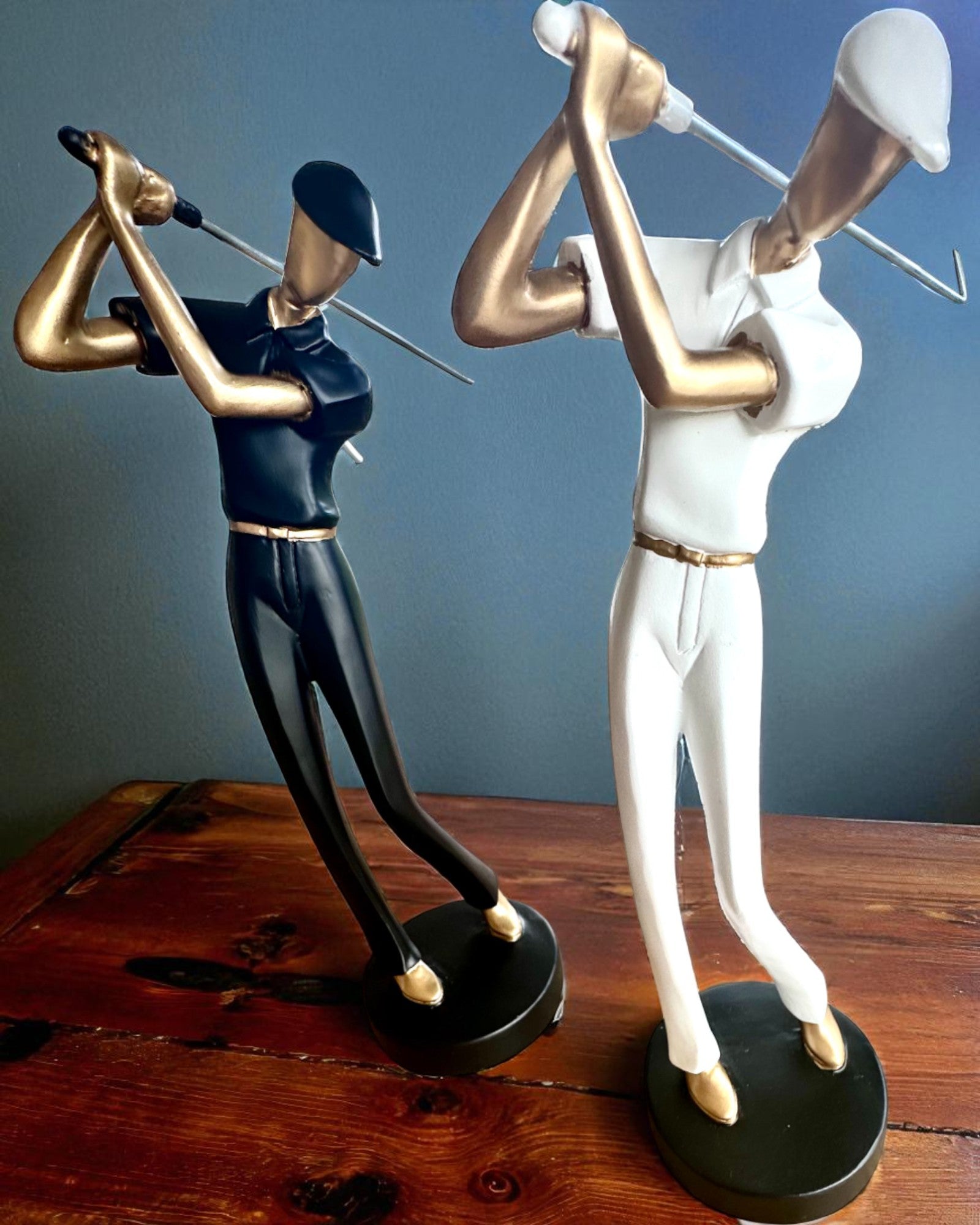 Φιγούρα γκολφίστα «Swing Elegance», 24 cm ύψος, διακοσμητική με δυνατότητα χάραξης για δώρο