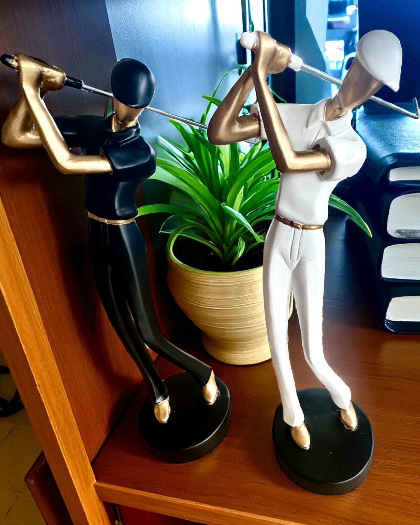Φιγούρα γκολφίστα «Swing Elegance», 24 cm ύψος, διακοσμητική με δυνατότητα χάραξης για δώρο