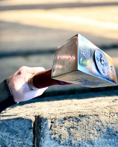 Σφυρί Μιόλνιρ των Σκάλδων – 33 εκ., Χειροποίητο Σφυρί των Βίκινγκ με Δυνατότητα Χαράξης