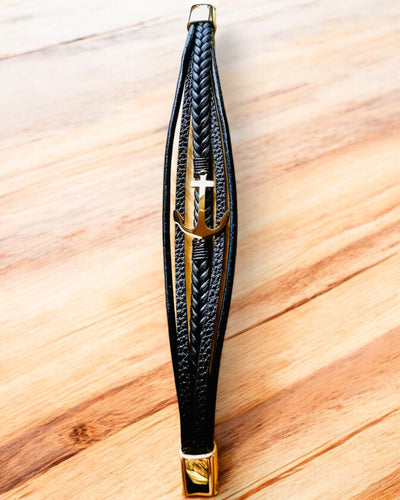 Bransoleta męska Kotwica Elegancji z opcją grawerowania na prezent