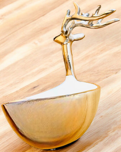 Elegancka miseczka Rogate Piękno – Rękodzieło z Indii, personalizacja grawerem