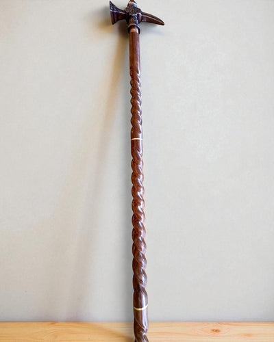 Laska Spacerowa - WIKING z głowicą w formie młota bojowego, możliwość personalizacji grawerem na prezent