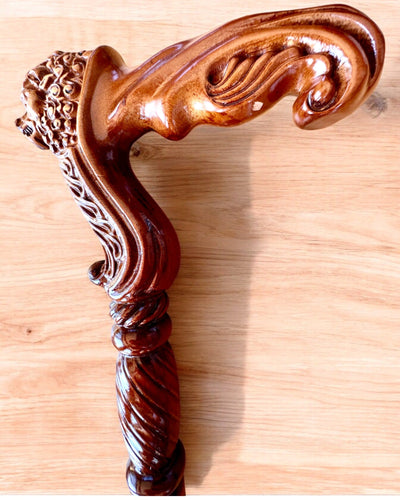 Ραβδί Περίπατου 'Ραβδί "Βασιλιάς της Ζούγκλας", ξύλινο, δυνατότητα εξατομίκευσης με χάραξη