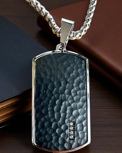 Naszyjnik męski Dog Tag „SteelVision” – stal nierdzewna, 15 wariantów, personalizacja grawerem