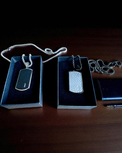 Naszyjnik męski Dog Tag „SteelVision” – stal nierdzewna, 15 wariantów, personalizacja grawerem