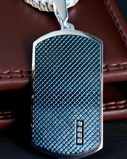 Naszyjnik męski Dog Tag „SteelVision” – stal nierdzewna, 15 wariantów, personalizacja grawerem