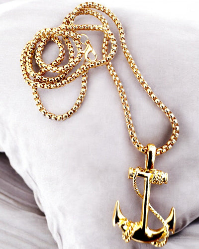 Kotwica Determinacji, Amulet Morski, naszyjnik, możliwość personalizacji grawerem na prezent, 3 warianty do wyboru