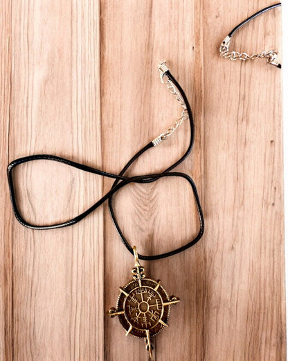 Amulet "Wojownik Północy" - Kompas Wikinga, możliwość personalizacji grawerem na prezent, 2 warianty do wyboru
