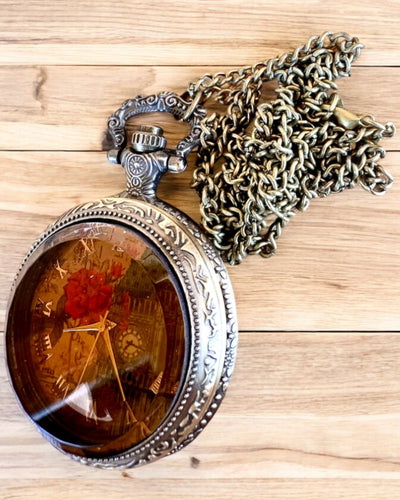 Ρολόι Τσέπης "Vintage Charm" εξατομίκευση με χάραξη για δώρο