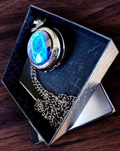 Τσέπης Ρολόι Lunar Wolf – Ρολόι Σεληνιακού Λύκου, δυνατότητα εξατομίκευσης με χάραξη για δώρο