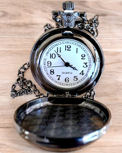 Τσέπης Ρολόι Lunar Wolf – Ρολόι Σεληνιακού Λύκου, δυνατότητα εξατομίκευσης με χάραξη για δώρο