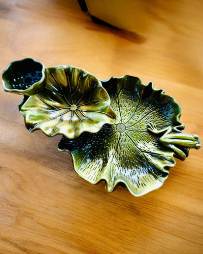 Κομψή Μεταλλική Βάση για Λιβάνι σε Σχήμα Φύλλου Λωτού - 4 επιλογές, δυνατότητα εξατομίκευσης με χάραξη για δώρο