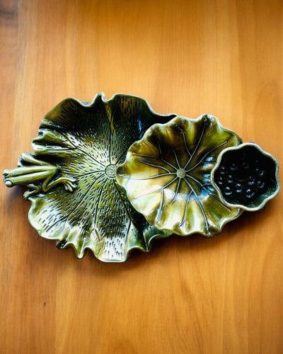 Κομψή Μεταλλική Βάση για Λιβάνι σε Σχήμα Φύλλου Λωτού - 4 επιλογές, δυνατότητα εξατομίκευσης με χάραξη για δώρο