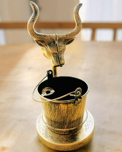 Στυλάτη Μεταλλική Σταχτοθήκη "Rustic Charm" ύψους 19-23 εκ., 8 επιλογές διαθέσιμες, χάραξη κατόπιν αιτήματος