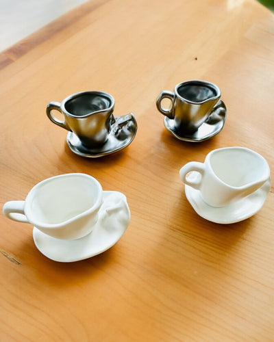 Κομψές Κεραμικές Κούπες "Μάσκα" – Σετ 2 τεμ. - δυνατότητα εξατομίκευσης με χάραξη για δώρο