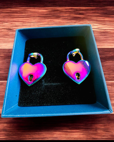 Miłosne Mini Kłódki Serce DeLuxe, Zestaw 2 kłódek z kluczykami, 6 wariantów do wyboru, możliwość personalizacji grawerem na prezent