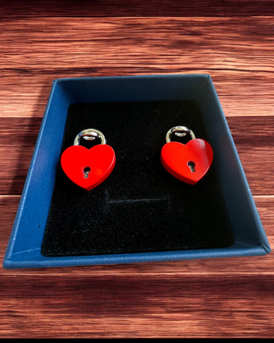 Miłosne Mini Kłódki Serce DeLuxe, Zestaw 2 kłódek z kluczykami, 6 wariantów do wyboru, możliwość personalizacji grawerem na prezent