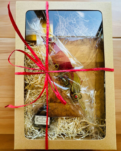 Σετ Δώρου - Κόκκινο-Μωβ Φτερό Χήνας "Steampunk Κομψότητα" με Δυνατότητα Χαρακτικής, για δώρο