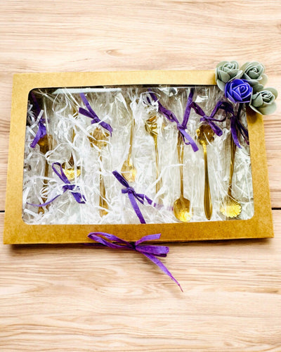 Σετ Κουταλιών "Λουλουδάτη Ραψωδία" - εξατομίκευση με χάραξη για δώρο, 2 επιλογές διαθέσιμες