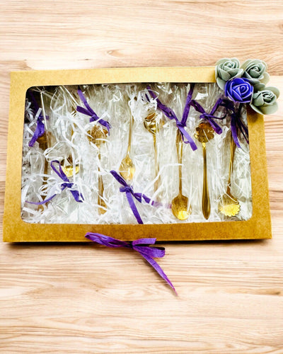 Σετ Κουταλιών "Λουλουδάτη Ραψωδία" - εξατομίκευση με χάραξη για δώρο, 2 επιλογές διαθέσιμες