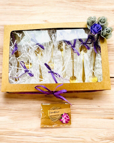 Σετ Κουταλιών "Λουλουδάτη Ραψωδία" - εξατομίκευση με χάραξη για δώρο, 2 επιλογές διαθέσιμες
