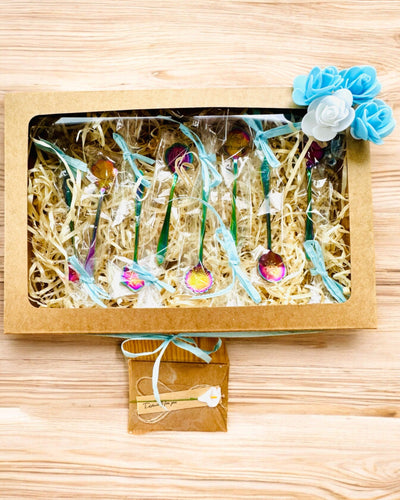 Σετ Κουταλιών "Λουλουδάτη Ραψωδία" - εξατομίκευση με χάραξη για δώρο, 2 επιλογές διαθέσιμες