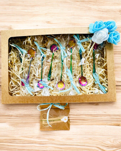 Σετ Κουταλιών "Λουλουδάτη Ραψωδία" - εξατομίκευση με χάραξη για δώρο, 2 επιλογές διαθέσιμες