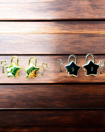 2 Μίνι Αστρικά Λουκέτα με Χάραξη – Προστατέψτε τα Όνειρά σας, εξατομικευμένα για δώρο, 2 επιλογές χρωμάτων