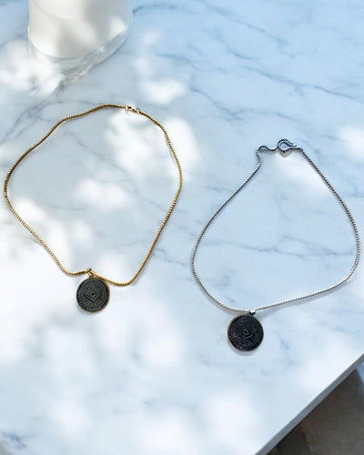 Φυλαχτό Μυστικής Δύναμης - Κολιέ με Χάραξη, 2 διαθέσιμες χρωματικές επιλογές