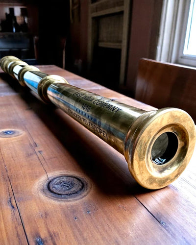 Luneta Królewska „Voyager 1818” – Ekskluzywna, Mosiężna, 83 cm, ręcznie robiona, etui ze Skóry Naturalnej – Edycja Kolekcjonerska, personalizacja grawerem na prezent