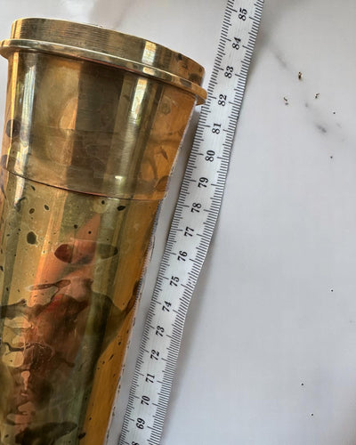 Luneta Królewska „Voyager 1818” – Ekskluzywna, Mosiężna, 83 cm, ręcznie robiona, etui ze Skóry Naturalnej – Edycja Kolekcjonerska, personalizacja grawerem na prezent