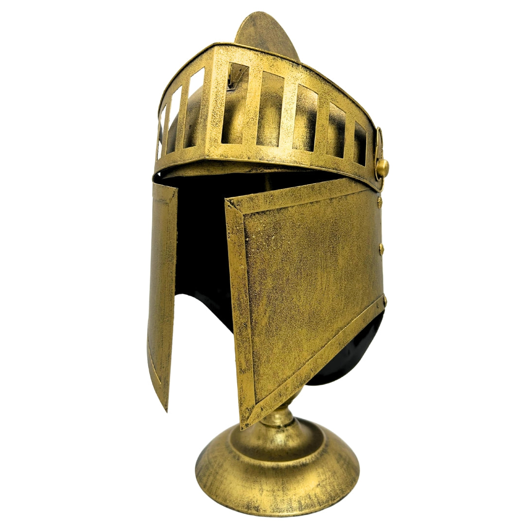 Grecki Hełm Dekoracyjny Retro – Replika Metal – 6646A